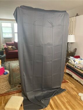 IKEA Dark Gray Black Out Single Curtain Panel